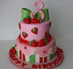 Tiered Strawberry Shortcake Cake 4