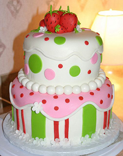 Tiered Strawberry Shortcake Cake 5