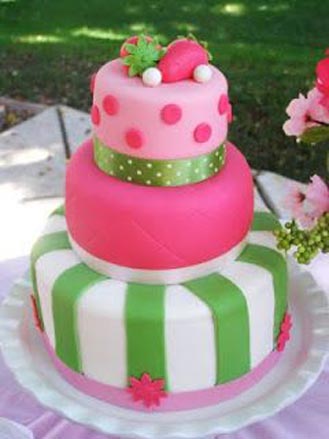Tiered Strawberry Shortcake Cake 6
