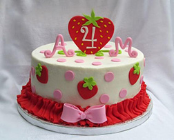 Ruffles Tiered Strawberry Shortcake Cake 2