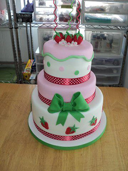 Tiered Strawberry Shortcake Cake 8