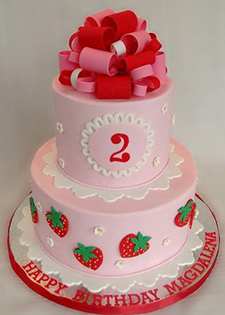 Gift Tower Strawberry Shortcake Cake 2