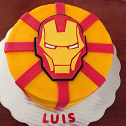 Iron Man Helmet Cake 1