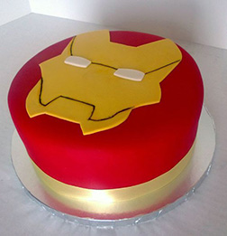 Iron Man Helmet Cake 4