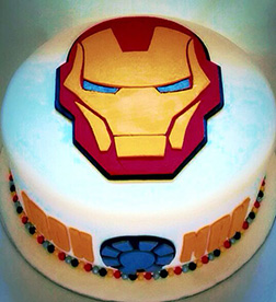 Iron Man Helmet Cake 2