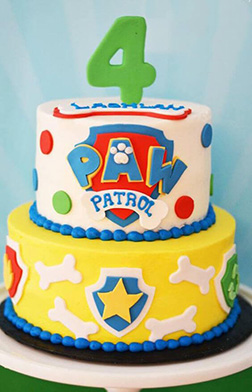 Paw Patrol Logo Cake 1