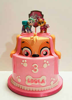 Rocky & Skye Paw Patrol Cake