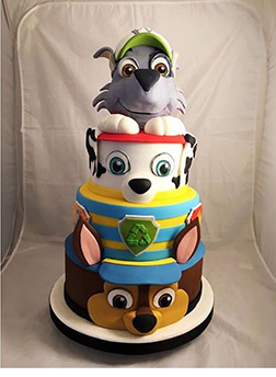 Paw Patrol Tiered Profile Cake