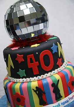 Groovy Disco Cake 1