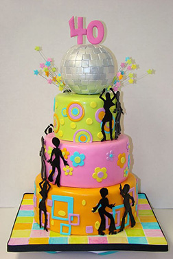 Twist & Shout Disco Cake