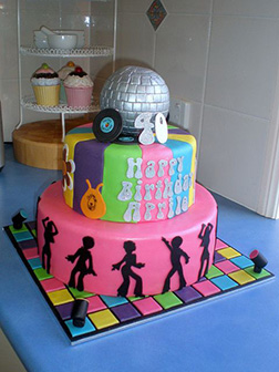 70's Disco Cake 2