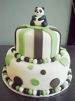 Tiered Panda Cake