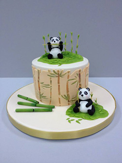 Cherry Blossom Panda Cake