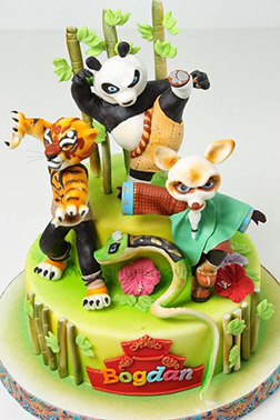 Kung Fu Panda Cake