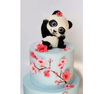 Cherry Blossom Panda Cake 2
