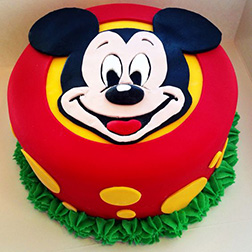 Mickey Mouse Fondant Cake 1
