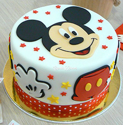 Mickey Mouse Fondant Cake 2