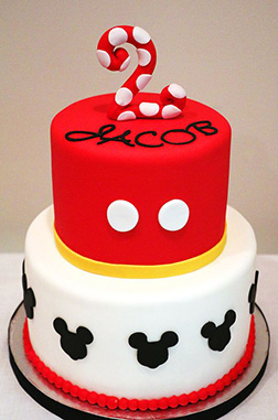 Mickey Mouse Themed Birthday Cake