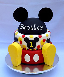 Mickey Ears & Shoes Cake