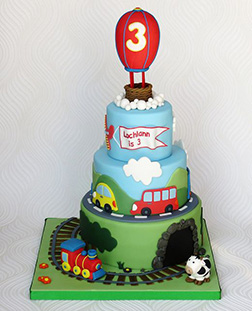 By Land & Sea Children's Birthday Cake