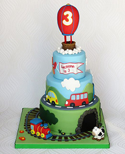 By Land & Sea Children's Birthday Cake