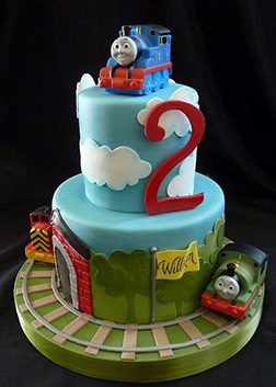 Thomas & Friends Two Tiered Cake