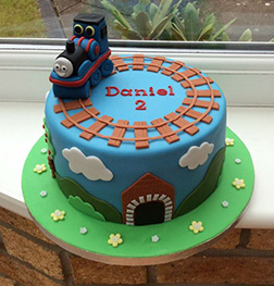 Thomas Tank Engine on Tracks Cake 2