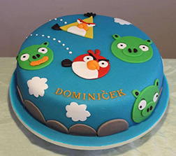 Angry Birds Aerial Assault Cake