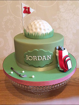 Golf Ball Dome Tiered Cake