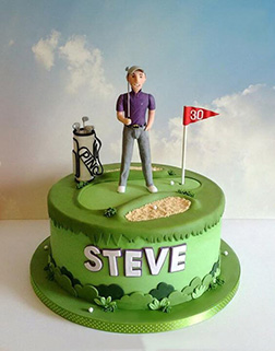 Pro Golfer Birthday Tour Cake