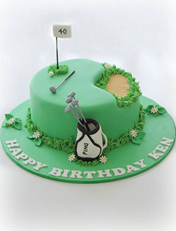 Golf Course Cake