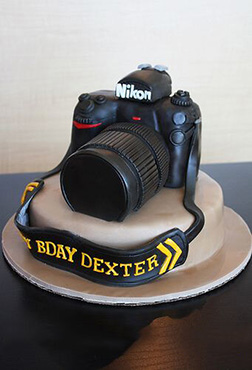 Mounted Nikon Camera Cake 2