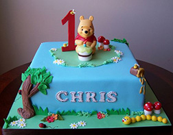 Winnie in Hundred Acre Woods Cake