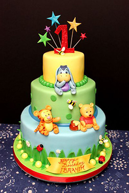 Winnie the Pooh & Friends Three Tiered Cake