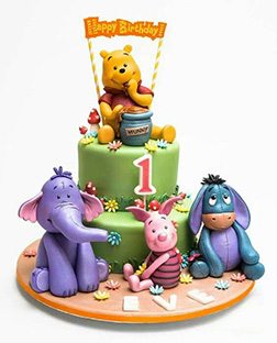 Winnie the Pooh & Friends Tiered Cake 2