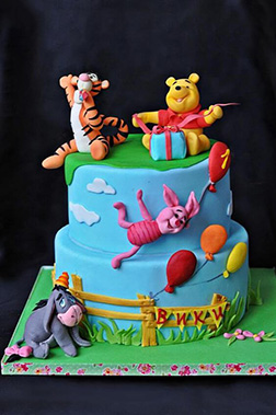 Winnie the Pooh & Friends Windy Day Tiered Cake