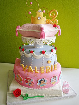 Royal Disney Princess Circle Tiered Cake