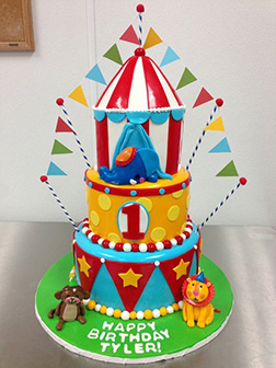 Tiered Circus Cake