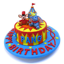 Dumbo & Timothy Circus Cake