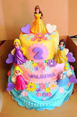 Disney Princess Party Tiered Cake