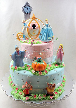 Happily Ever After Tiered Cinderella Cake