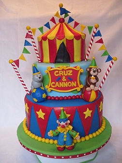 Classic Carnival Circus Cake