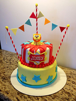 Lion Tamer's Circus Birthday Cake