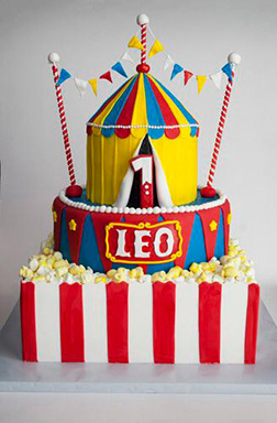 Circus Tent & PopCorn Cake