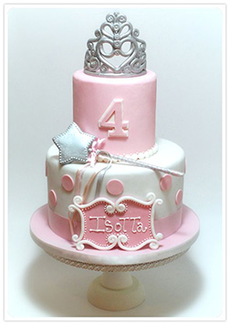 Fairy Princess Tiara Tiered Cake