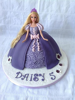 Rapunzel Barbie Doll Cake