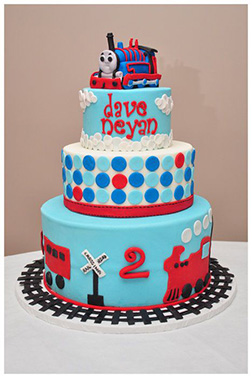 Thomas on the Tracks Cake