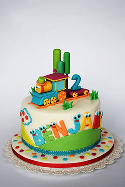 Cartoonland Train Cake 1