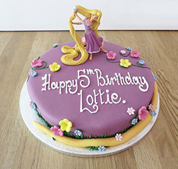Rapunzel's Floral Fantasy Cake