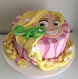 Rapunzel's Sunshine Smile Cake